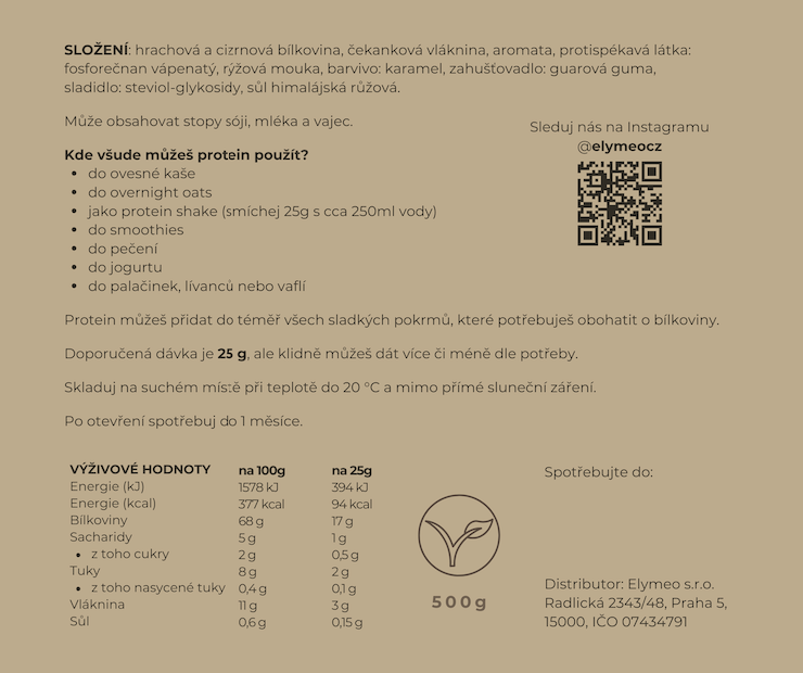 Vegan PROTEIN karamel cookie 500g