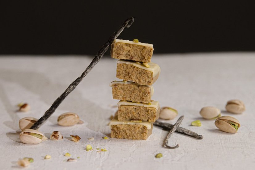 Proteinová tyčinka vanilka + pistácie 55g